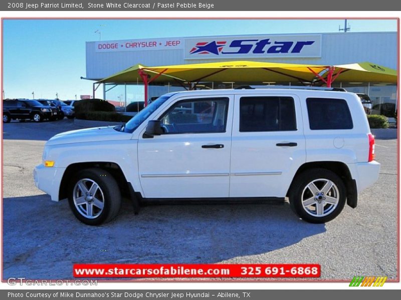 Stone White Clearcoat / Pastel Pebble Beige 2008 Jeep Patriot Limited