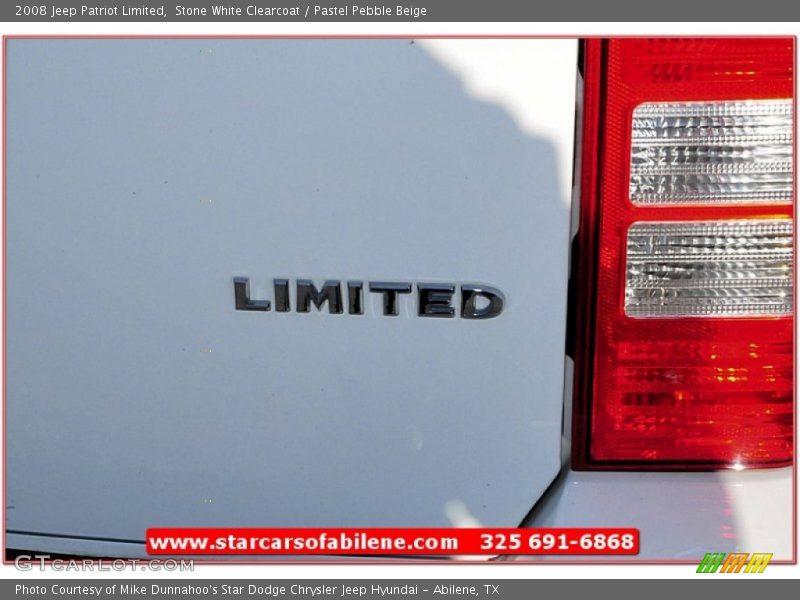 Stone White Clearcoat / Pastel Pebble Beige 2008 Jeep Patriot Limited