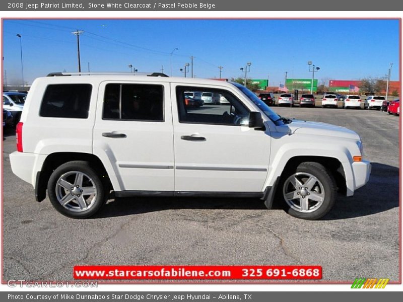 Stone White Clearcoat / Pastel Pebble Beige 2008 Jeep Patriot Limited