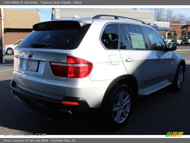 Titanium Silver Metallic / Black 2009 BMW X5 xDrive48i