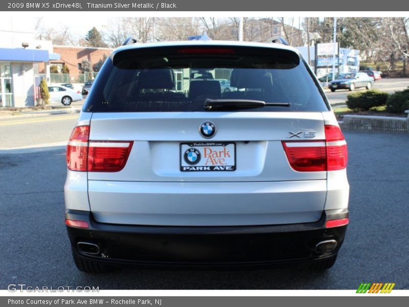 Titanium Silver Metallic / Black 2009 BMW X5 xDrive48i
