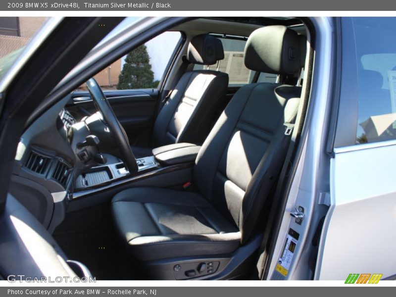 Titanium Silver Metallic / Black 2009 BMW X5 xDrive48i