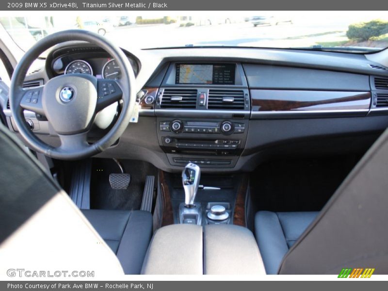 Titanium Silver Metallic / Black 2009 BMW X5 xDrive48i