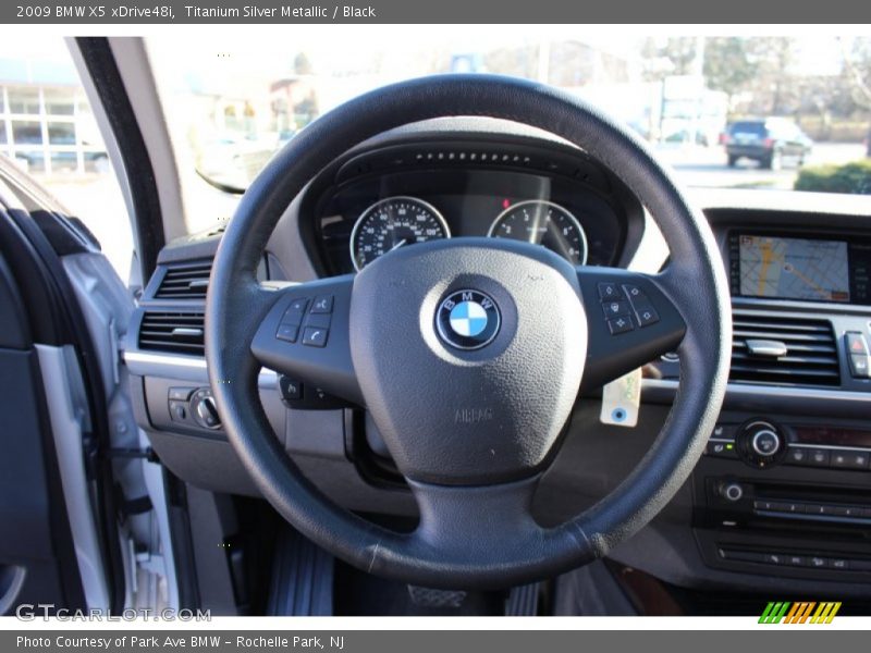 Titanium Silver Metallic / Black 2009 BMW X5 xDrive48i