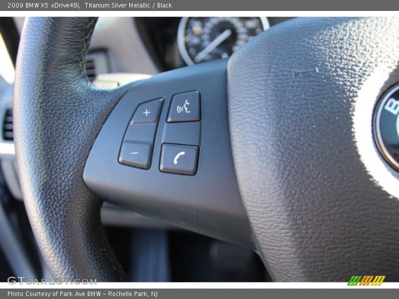 Titanium Silver Metallic / Black 2009 BMW X5 xDrive48i