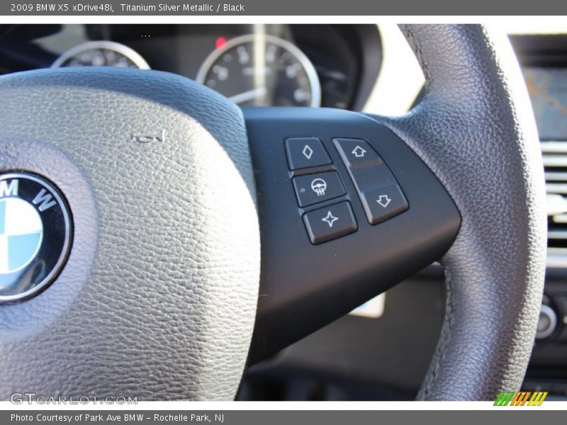 Titanium Silver Metallic / Black 2009 BMW X5 xDrive48i