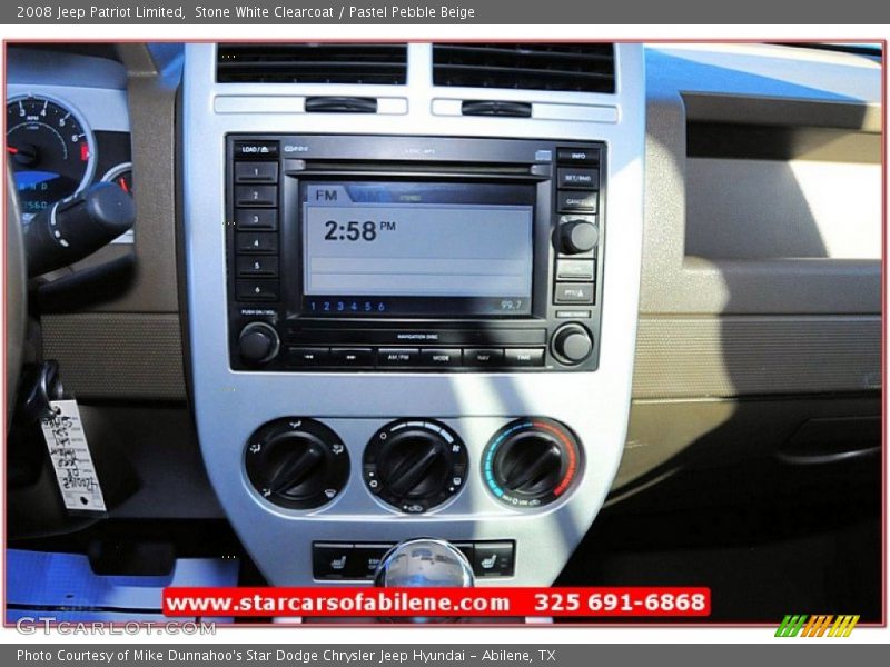 Stone White Clearcoat / Pastel Pebble Beige 2008 Jeep Patriot Limited