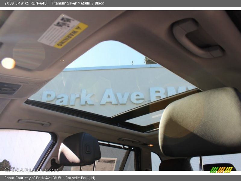 Titanium Silver Metallic / Black 2009 BMW X5 xDrive48i