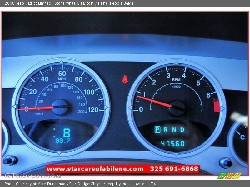 Stone White Clearcoat / Pastel Pebble Beige 2008 Jeep Patriot Limited