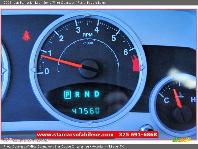 Stone White Clearcoat / Pastel Pebble Beige 2008 Jeep Patriot Limited