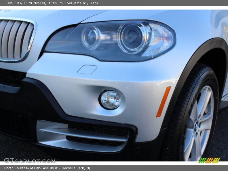 Titanium Silver Metallic / Black 2009 BMW X5 xDrive48i