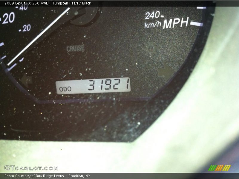 Tungsten Pearl / Black 2009 Lexus RX 350 AWD