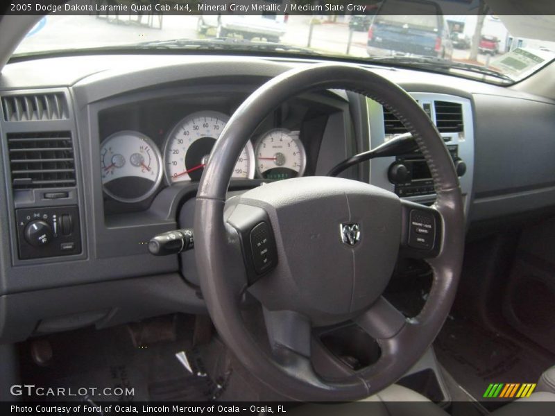 Mineral Gray Metallic / Medium Slate Gray 2005 Dodge Dakota Laramie Quad Cab 4x4