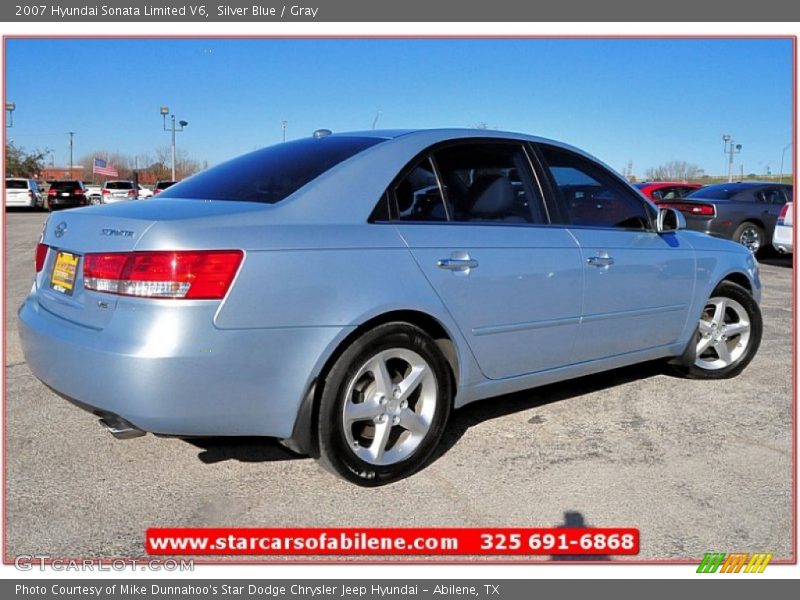 Silver Blue / Gray 2007 Hyundai Sonata Limited V6