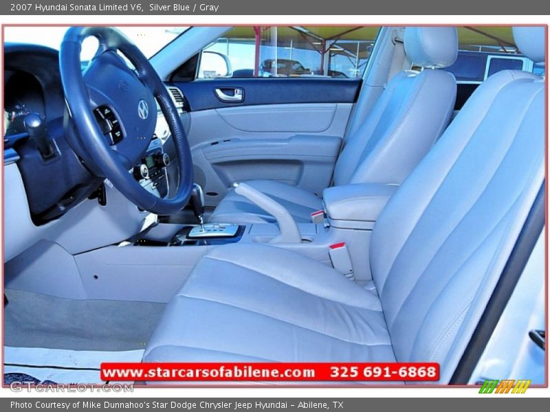 Silver Blue / Gray 2007 Hyundai Sonata Limited V6