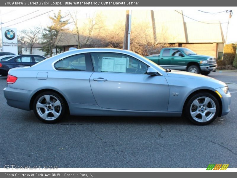 Blue Water Metallic / Oyster Dakota Leather 2009 BMW 3 Series 328xi Coupe