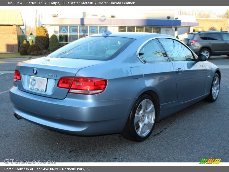 Blue Water Metallic / Oyster Dakota Leather 2009 BMW 3 Series 328xi Coupe