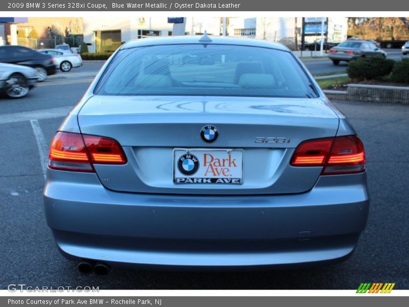 Blue Water Metallic / Oyster Dakota Leather 2009 BMW 3 Series 328xi Coupe