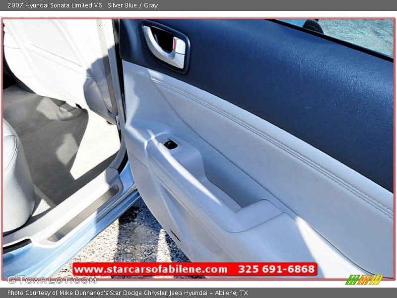 Silver Blue / Gray 2007 Hyundai Sonata Limited V6