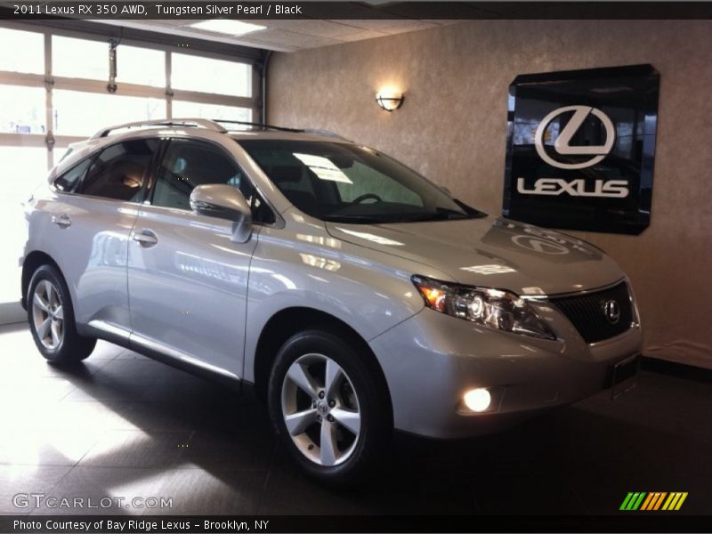 Tungsten Silver Pearl / Black 2011 Lexus RX 350 AWD