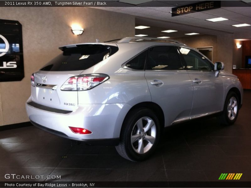 Tungsten Silver Pearl / Black 2011 Lexus RX 350 AWD