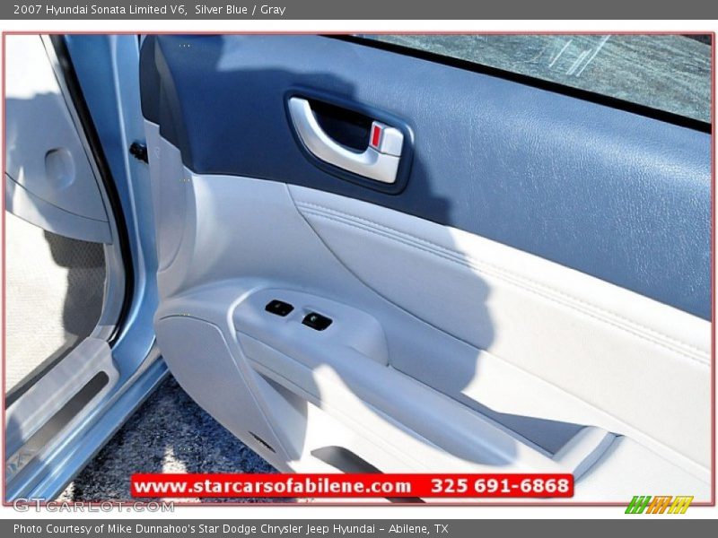 Silver Blue / Gray 2007 Hyundai Sonata Limited V6