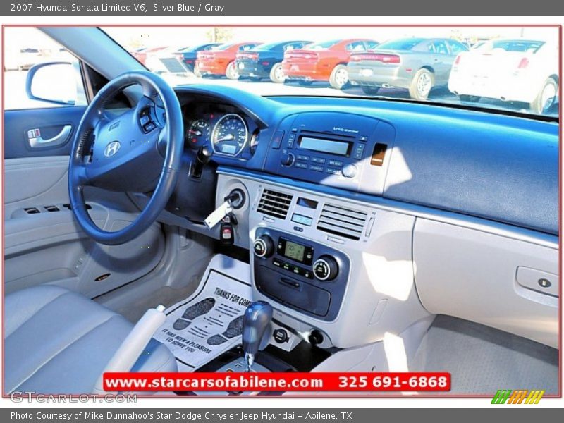 Silver Blue / Gray 2007 Hyundai Sonata Limited V6
