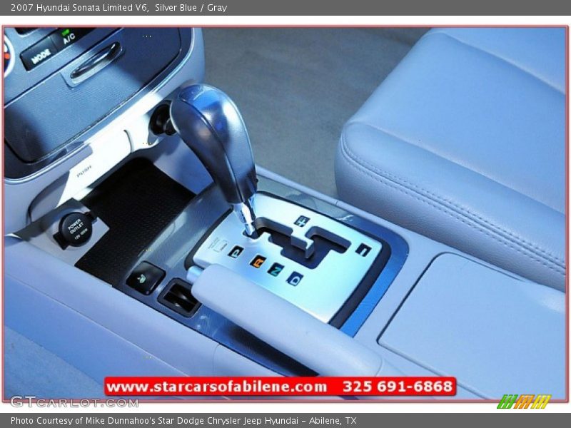 Silver Blue / Gray 2007 Hyundai Sonata Limited V6