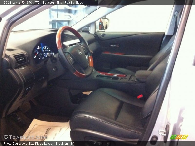 Tungsten Silver Pearl / Black 2011 Lexus RX 350 AWD