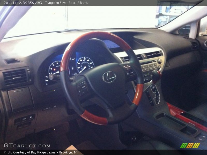 Tungsten Silver Pearl / Black 2011 Lexus RX 350 AWD