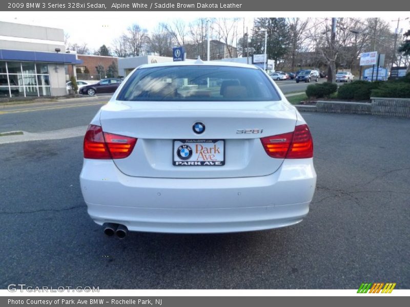 Alpine White / Saddle Brown Dakota Leather 2009 BMW 3 Series 328xi Sedan