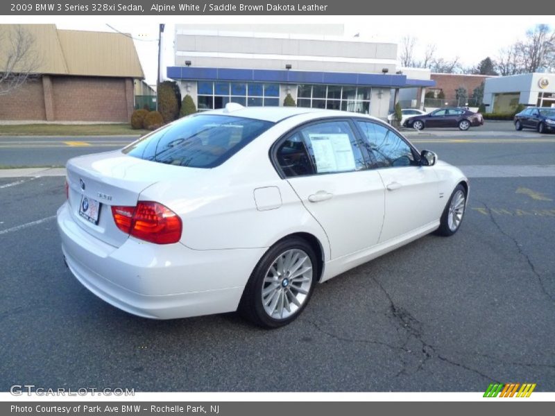 Alpine White / Saddle Brown Dakota Leather 2009 BMW 3 Series 328xi Sedan