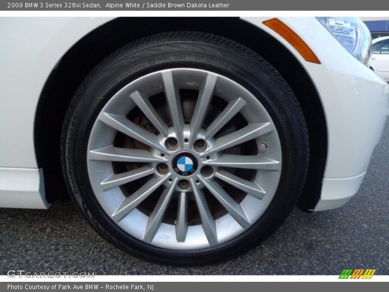 Alpine White / Saddle Brown Dakota Leather 2009 BMW 3 Series 328xi Sedan