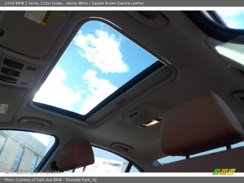 Alpine White / Saddle Brown Dakota Leather 2009 BMW 3 Series 328xi Sedan