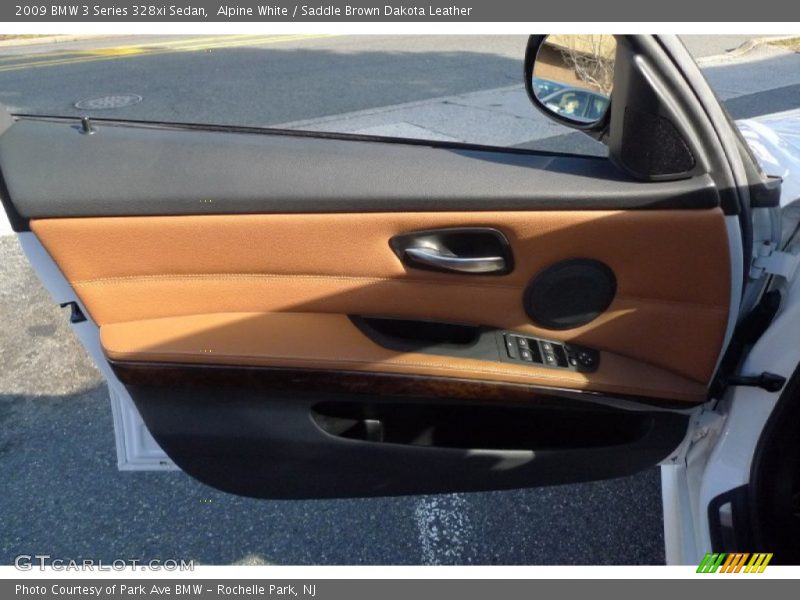 Alpine White / Saddle Brown Dakota Leather 2009 BMW 3 Series 328xi Sedan