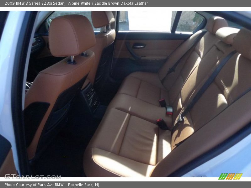 Alpine White / Saddle Brown Dakota Leather 2009 BMW 3 Series 328xi Sedan