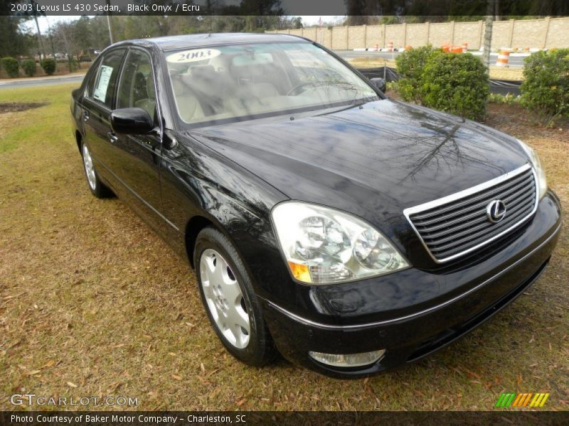 Black Onyx / Ecru 2003 Lexus LS 430 Sedan