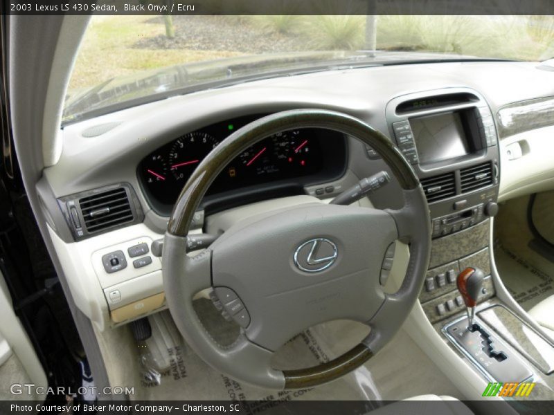 Black Onyx / Ecru 2003 Lexus LS 430 Sedan