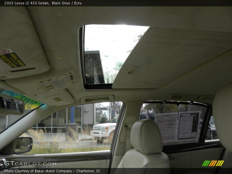 Black Onyx / Ecru 2003 Lexus LS 430 Sedan