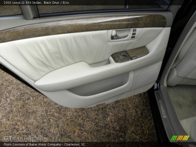 Black Onyx / Ecru 2003 Lexus LS 430 Sedan