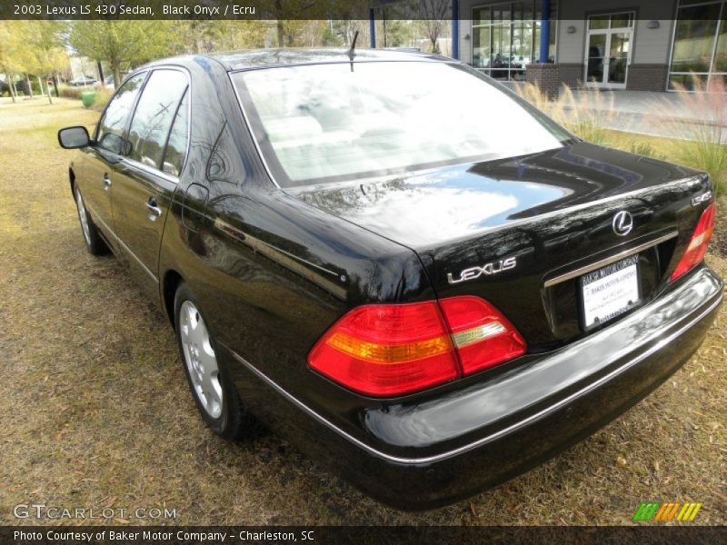 Black Onyx / Ecru 2003 Lexus LS 430 Sedan
