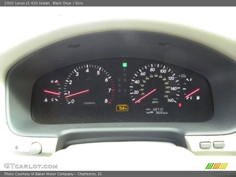 Black Onyx / Ecru 2003 Lexus LS 430 Sedan