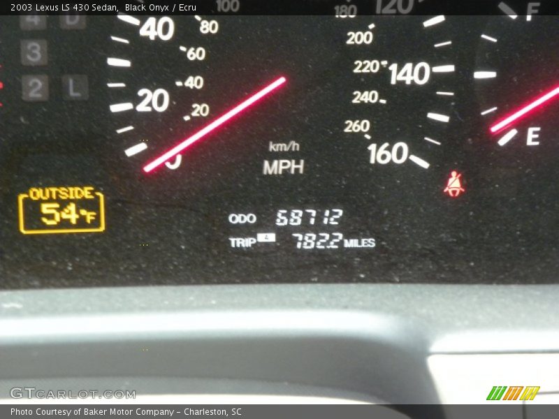 Black Onyx / Ecru 2003 Lexus LS 430 Sedan