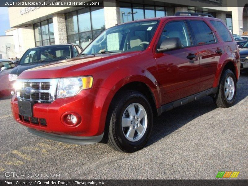 Sangria Red Metallic / Stone 2011 Ford Escape XLT