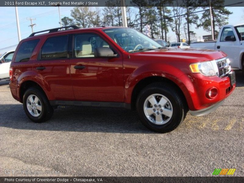 Sangria Red Metallic / Stone 2011 Ford Escape XLT