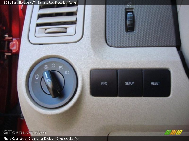 Sangria Red Metallic / Stone 2011 Ford Escape XLT