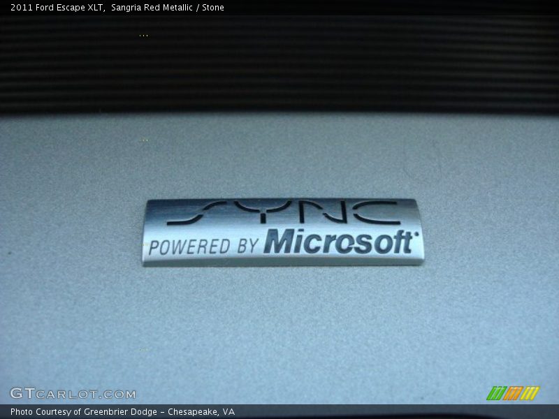 Sangria Red Metallic / Stone 2011 Ford Escape XLT