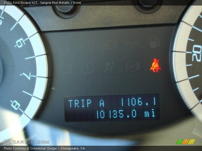 Sangria Red Metallic / Stone 2011 Ford Escape XLT