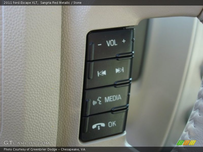 Sangria Red Metallic / Stone 2011 Ford Escape XLT