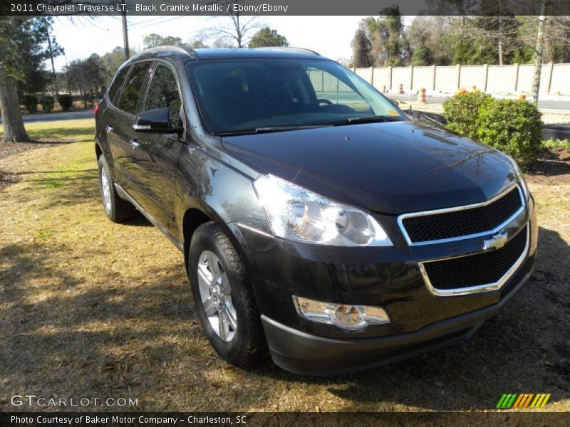 Black Granite Metallic / Ebony/Ebony 2011 Chevrolet Traverse LT